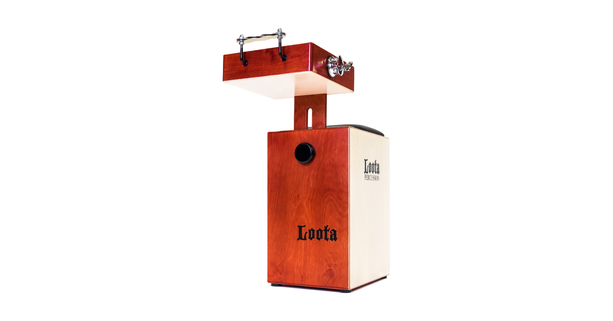 Batterie cajon Loota percussion cerise sauvage Kit de base